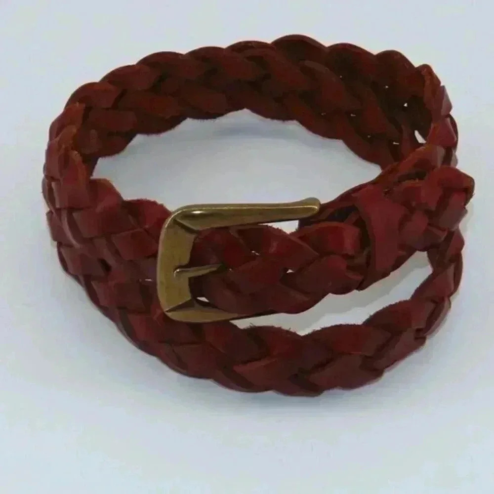 Gap Braided Brown Leather Belt 40 inches in length